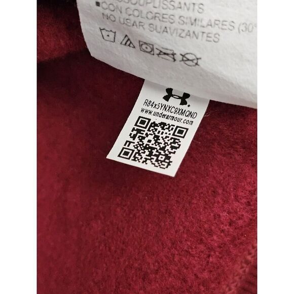 Under Armour Sweatshirt Mens Large Red Project Rock Short Sleeve - Picture 12 of 14